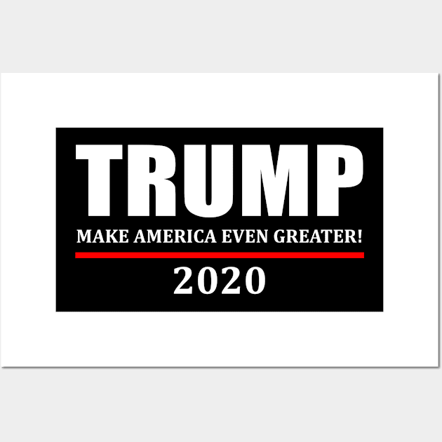 Donald Trump 2020 Wall Art by evermedia